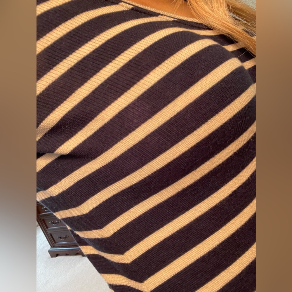 BCBG Ribbed High-Low Long Sleeve Dress - Picture 4 of 4